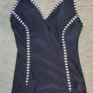 Catalina Black and White One Piece Swimsuit